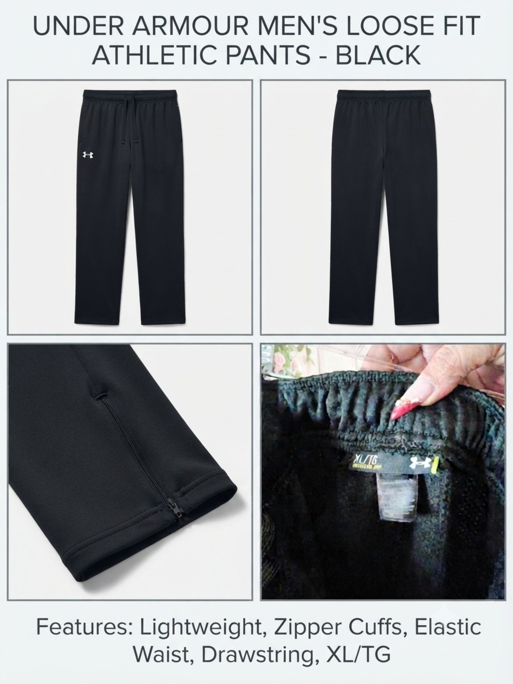 Under Armour Black Men's Loose Fit Joggers